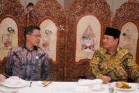 Ketua Umum Partai Gerindra Prabowo Subianto bersama Wakil Ketua Umum Partai Gerindra Sugiono. (Instagram.com/@sugiono_56)