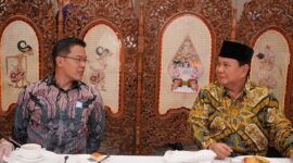 Ketua Umum Partai Gerindra Prabowo Subianto bersama Wakil Ketua Umum Partai Gerindra Sugiono. (Instagram.com/@sugiono_56)