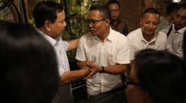 Prabowo Subianto melakukan pertemuan dengan Wali Kota Surakarta Gibran Rakabuming Raka. (Dok. Tim Media Prabowo)
