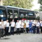 Dinas Perhubungan Provinsi Jawa Tengah bersama beberapa badan pemerintahan Provinsi Jawa Tengah melakukan studi komparasi bus berbahan bakar gas. (Dok. Dinas Perhubungan Jawa Tengah)  