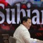 Menteri Pertahanan Prabowo Subianto melakukan wawancara eksklusif dengan Najwa Shihab di program Mata Najwa pada Jumat, 30 Juni 2023. (Dok. Tim Media Prabowo Subianto)