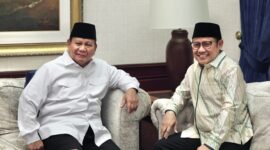 Ketua Umum Partai Gerindra Prabowo Subianto bersama Ketua Umum Partai Kebangkitan Bangsa (PKB) Muhaimin Iskandar (Cak Imin). (Dok. Tim Media Prabowo Subianto)