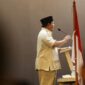 Ketua Umum Partai Gerindra Prabowo Subianto menghadiri acara Konsolidasi Zona III Pemenangan Pileg Partai Bulan Bintang di Hotel Pangeran Beach, Padang. (Instagram.com/@prabowo)