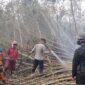 Hutan dan lahan di wilayah Kabupaten Ogan Komering Ilir (OKI), Sumatera Selatan Terbakar. (Dok. BNPB) 
