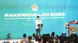 Acara Rapat Kerja Nasional (Rakernas) Lembaga Dakwah Islam Indonesia (LDII) 2023 di Jakarta Timur. (Dok. Tim Media Prabowo Subianto)