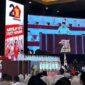 Konsolidasi Nasional Partai Gerindra yang dihelat di Jiexpo Kemayoran, Jakarta Utara, Jumat (15/12/2023). (Instagram.com/@gerindra) 