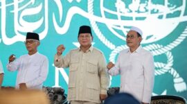 Calon presiden nomor urut 2 Prabowo Subianto hadir di Ponpes Genggong, Kabupaten Probolinggo, jawa Timur. (Dok. Tim Media Prabowo-Gibran)  