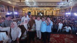 Calon Presiden nomor urut 2, Prabowo Subianto, Menghadiri Deklarasi Pujakesuma Jambi ini digelar di Abadi Convention Center (ACC), Jambi.. (Dok. Tim Media Prabowo-Gibran)  