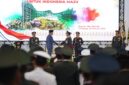 Menteri Pertahanan Prabowo Subianto menerima penganugerahan jenderal bintang 4 dari Presiden Joko Widodo. (Dok. Tim Media Prabowo)  