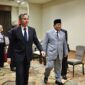 Menteri Pertahanan (Menhan) RI Prabowo Subianto melakukan pertemuan bilateral dengan Menteri Luar Negeri Amerika Serikat (AS) Antony John Blinken. (Dok. Tim Media Prabowo Subianto)  